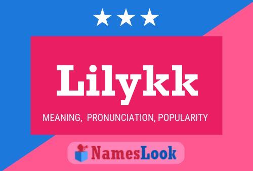 Lilykk Name Poster