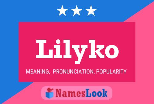 Lilyko Name Poster