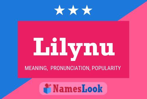 Lilynu Name Poster