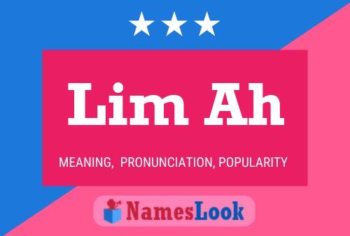 Lim Ah Name Poster