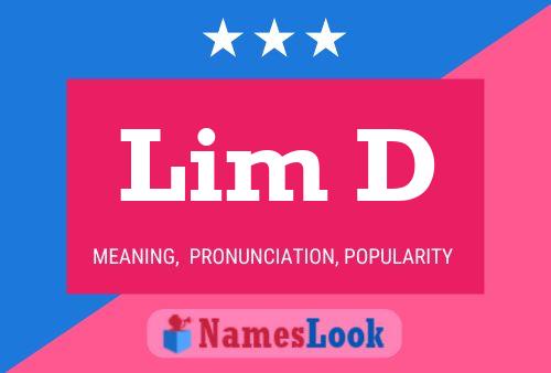 Lim D Name Poster