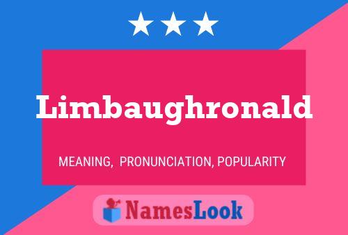 Limbaughronald Name Poster