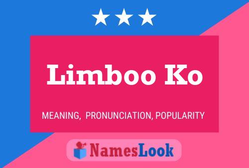 Limboo Ko Name Poster