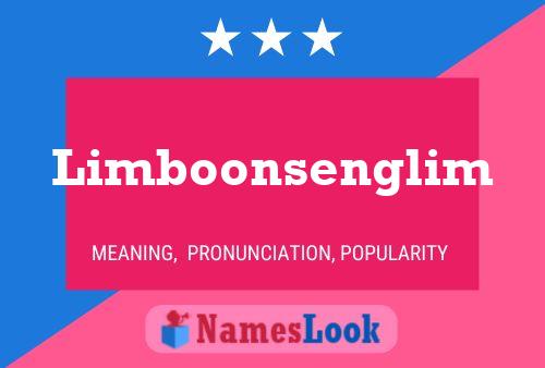 Limboonsenglim Name Poster