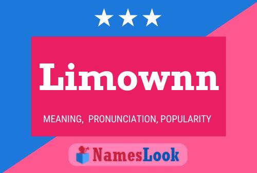 Limownn Name Poster