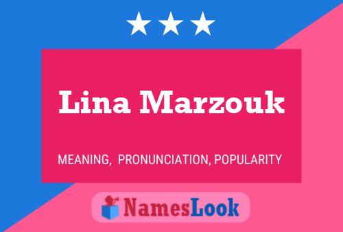 Lina Marzouk Name Poster