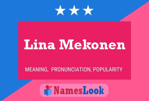 Lina Mekonen Name Poster