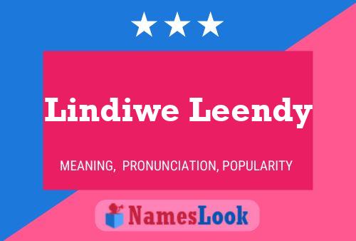 Lindiwe Leendy Name Poster