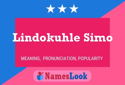 Lindokuhle Simo Name Poster