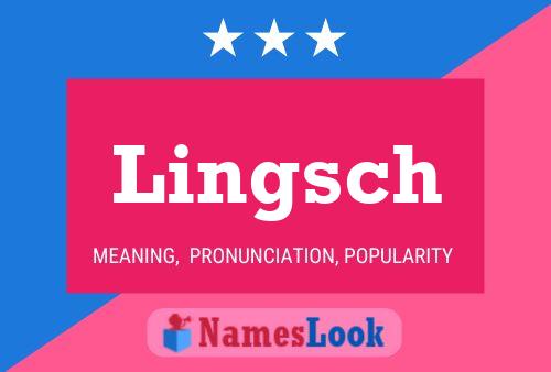 Lingsch Name Poster