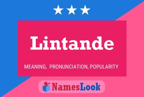 Lintande Name Poster