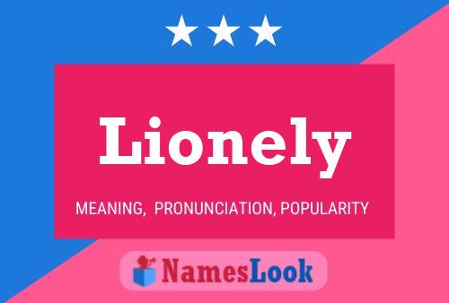 Lionely Name Poster