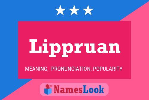 Lippruan Name Poster