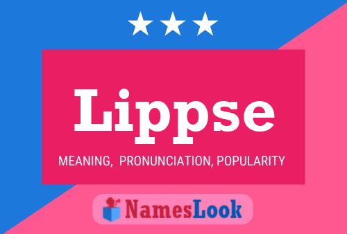 Lippse Name Poster