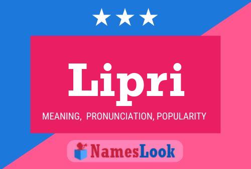 Lipri Name Poster