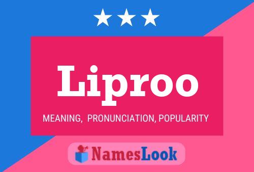 Liproo Name Poster