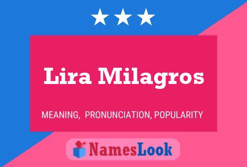 Lira Milagros Name Poster