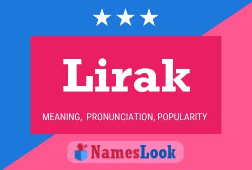 Lirak Name Poster