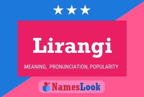 Lirangi Name Poster