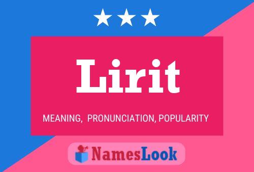 Lirit Name Poster