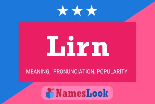 Lirn Name Poster