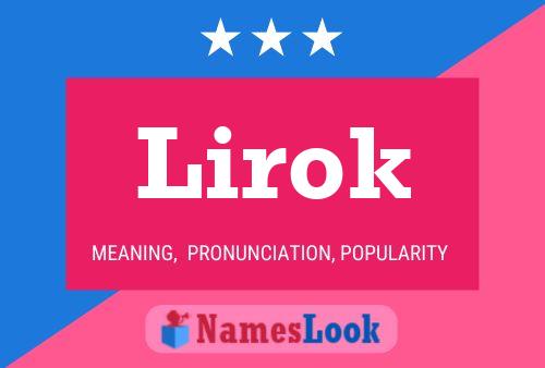 Lirok Name Poster