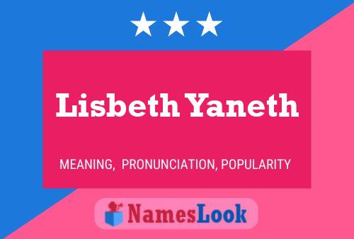 Lisbeth Yaneth Name Poster