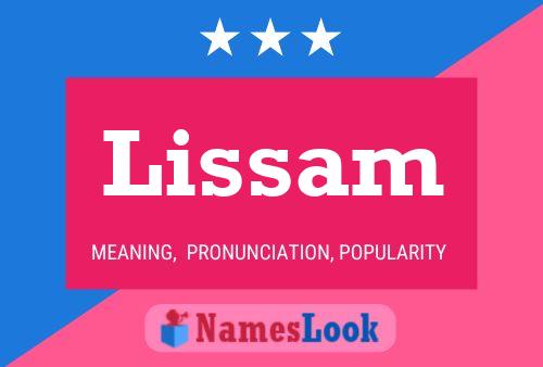 Lissam Name Poster