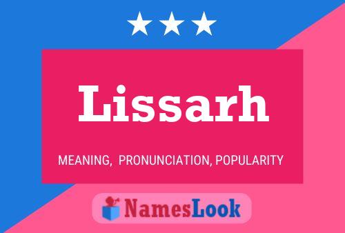 Lissarh Name Poster