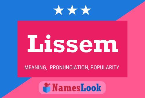 Lissem Name Poster