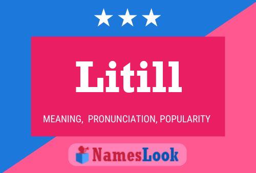 Litill Name Poster