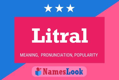 Litral Name Poster