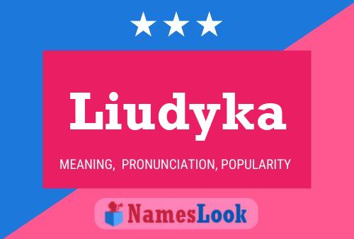 Liudyka Name Poster