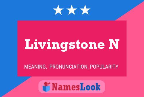 Livingstone N Name Poster