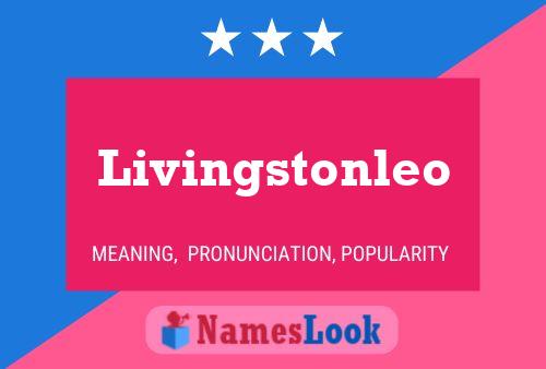 Livingstonleo Name Poster