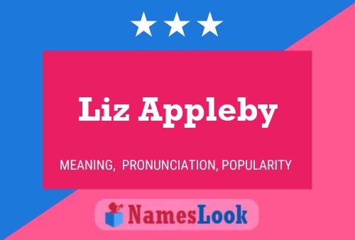 Liz Appleby Name Poster