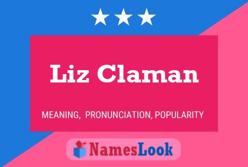 Liz Claman Name Poster