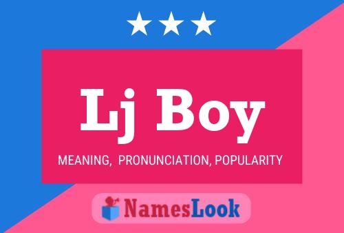 Lj Boy Name Poster