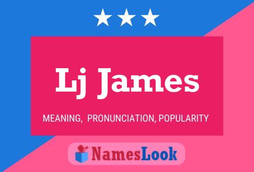 Lj James Name Poster