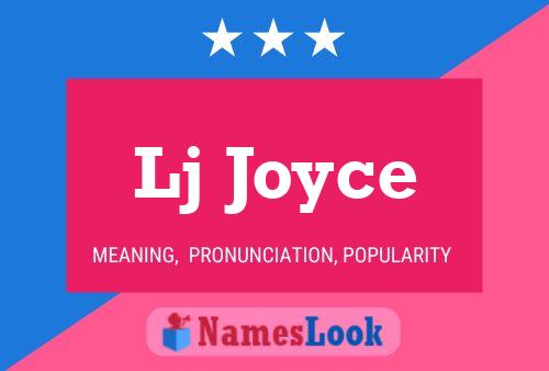 Lj Joyce Name Poster