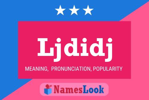 Ljdidj Name Poster