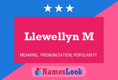 Llewellyn M Name Poster