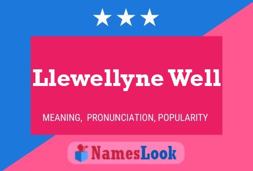 Llewellyne Well Name Poster