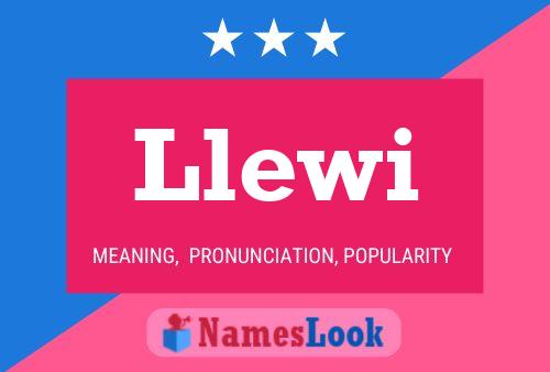 Llewi Name Poster