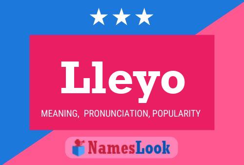 Lleyo Name Poster