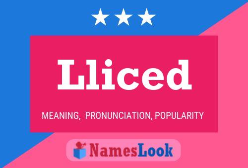 Lliced Name Poster