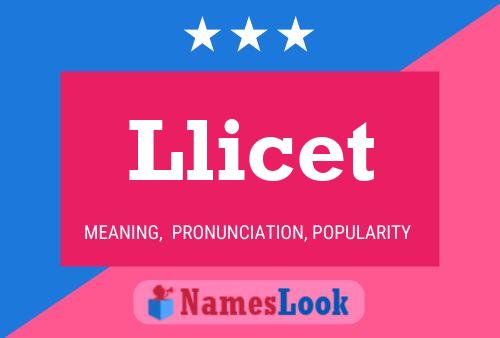 Llicet Name Poster