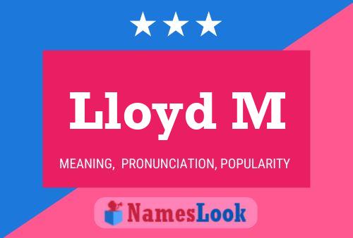 Lloyd M Name Poster