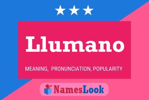 Llumano Name Poster