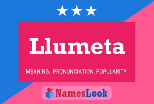 Llumeta Name Poster